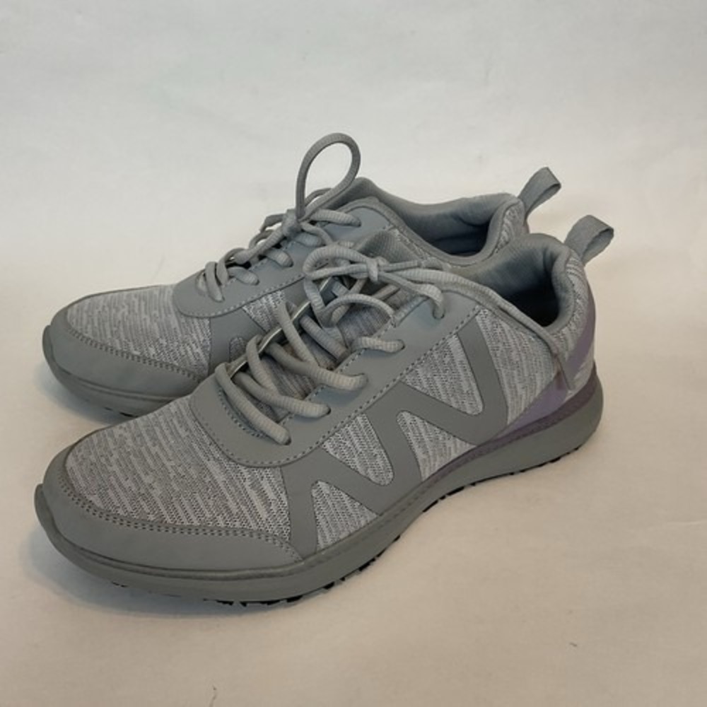 Vionic‎ Kiara Gray Lace Up Comfort Walking Orthotic Sneakers Shoes Women 9.5